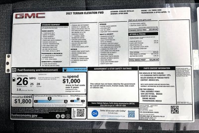 2027 GMC Terrain Elevation