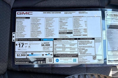 2026 GMC Sierra 1500 Elevation