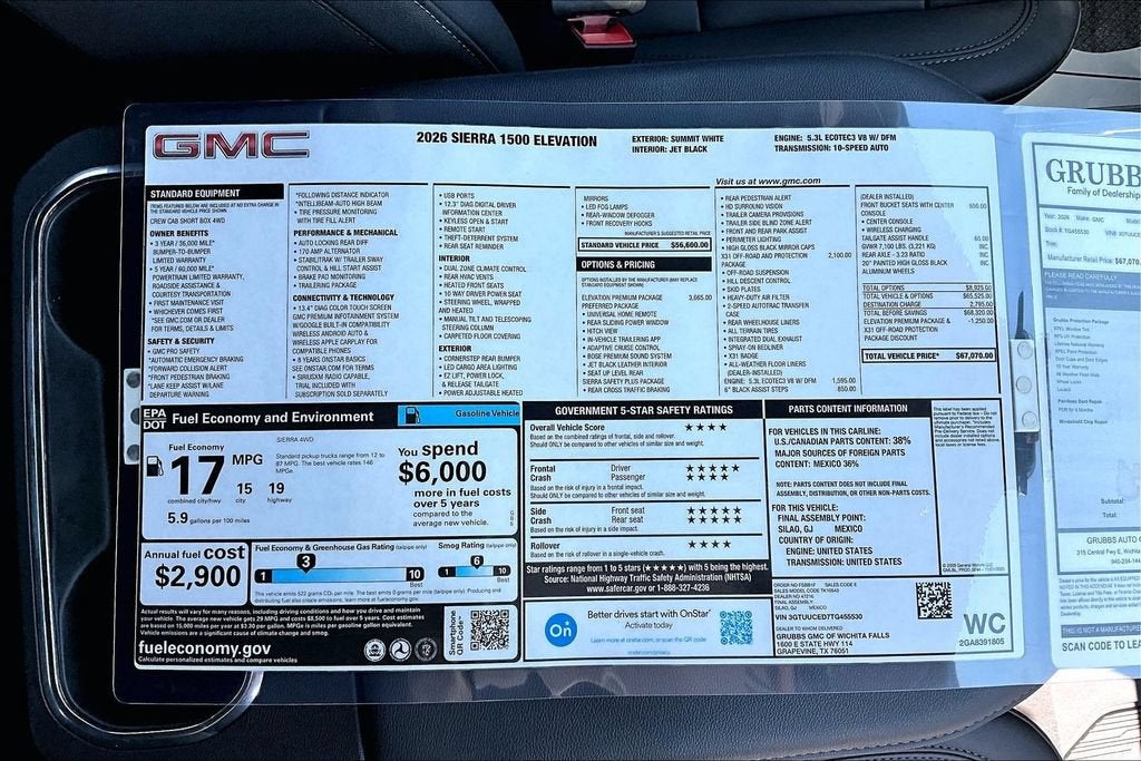 2026 GMC Sierra 1500 Elevation
