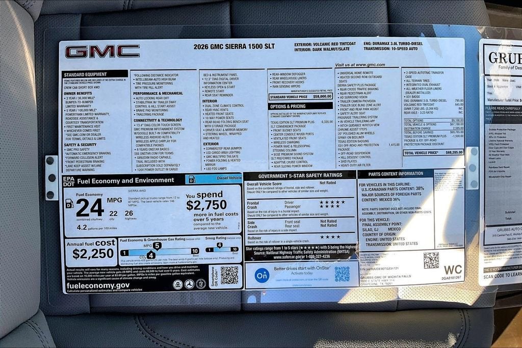 2026 GMC Sierra 1500 SLT