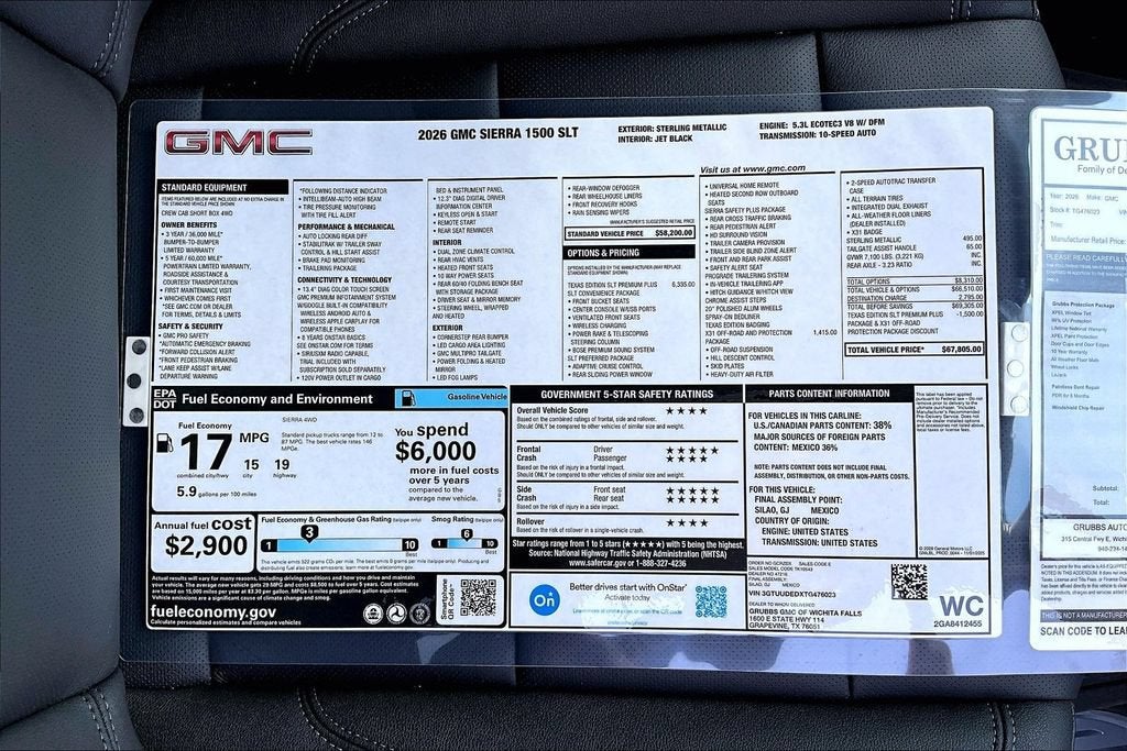 2026 GMC Sierra 1500 SLT
