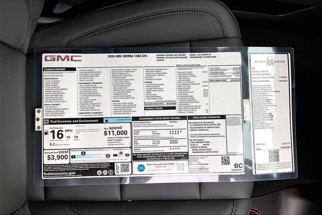 2026 GMC Sierra 1500 AT4
