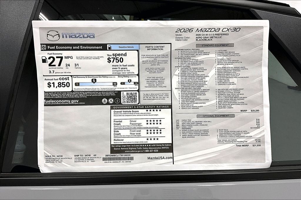 2026 Mazda Mazda CX-30 2.5 S Preferred