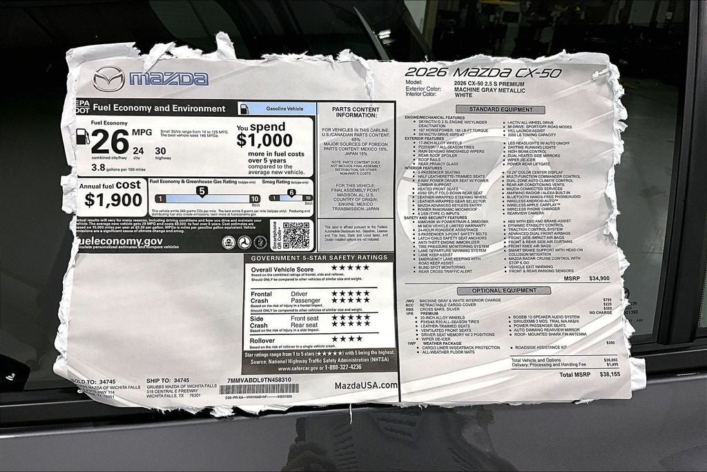 2026 Mazda Mazda CX-50 2.5 S Premium