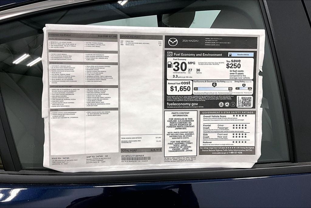 2026 Mazda Mazda3 2.5 S Preferred