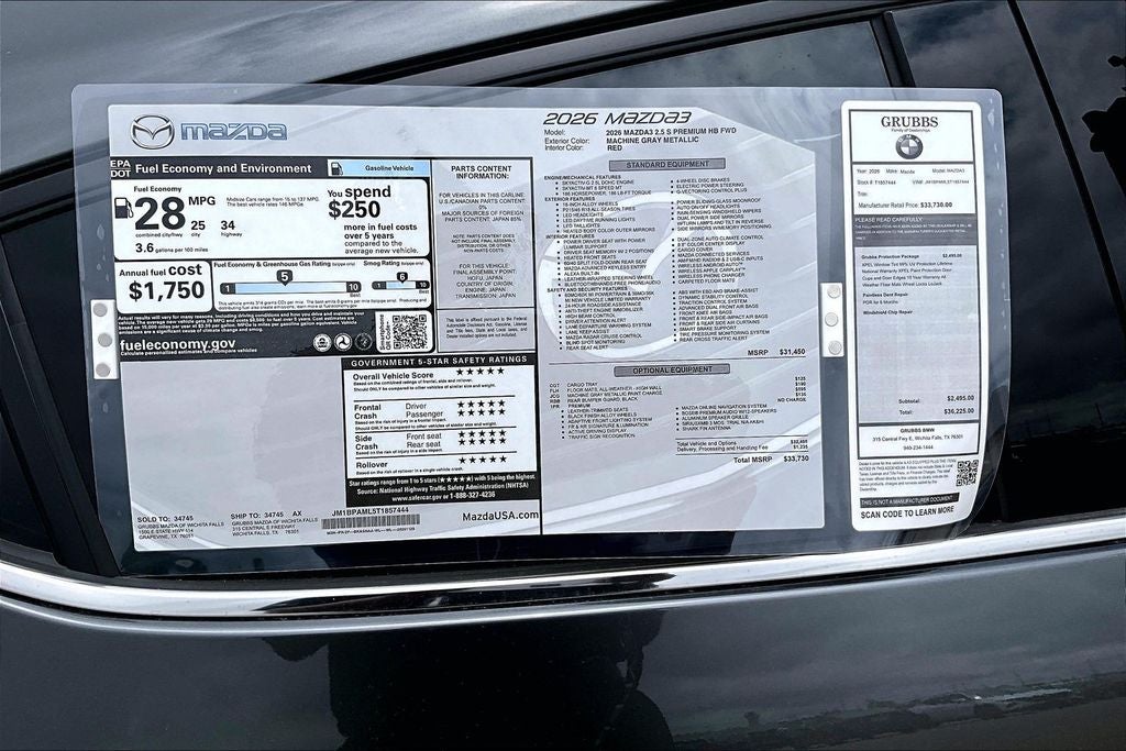 2026 Mazda Mazda3 2.5 S Premium