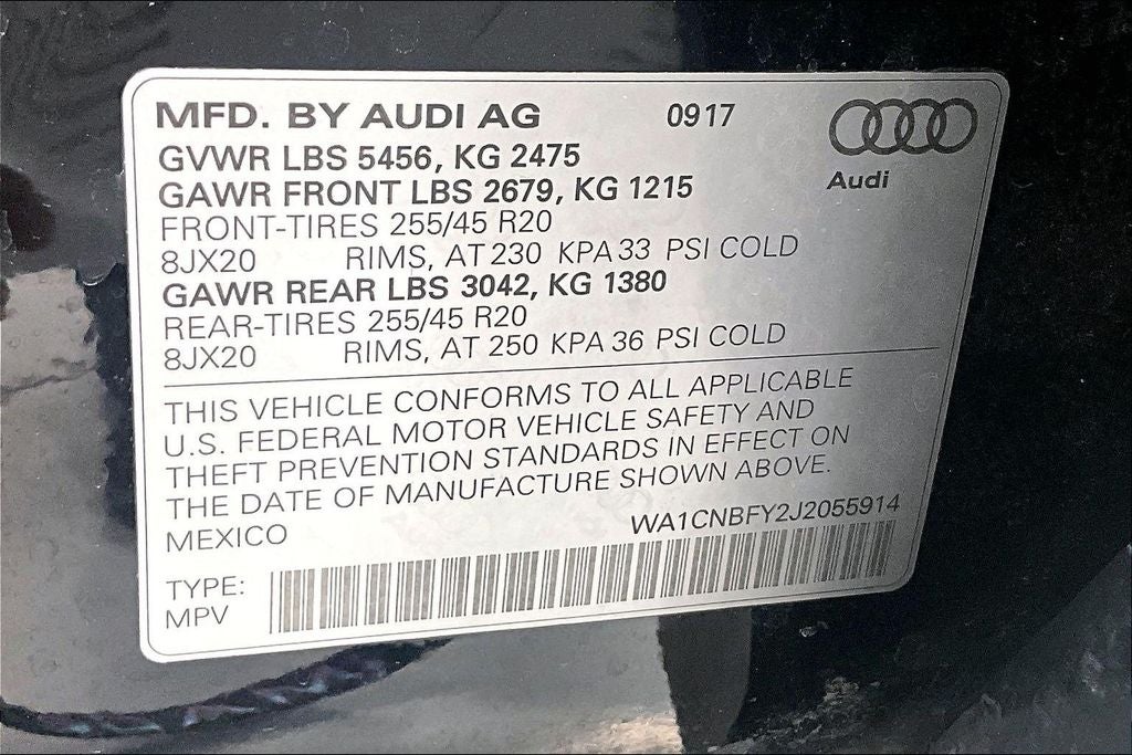 2018 Audi Q5 2.0T Prestige quattro