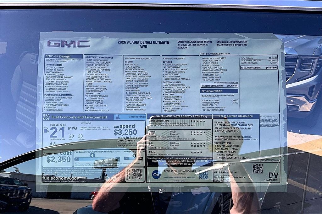 2026 GMC Acadia Denali Ultimate