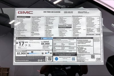 2026 GMC Yukon Elevation