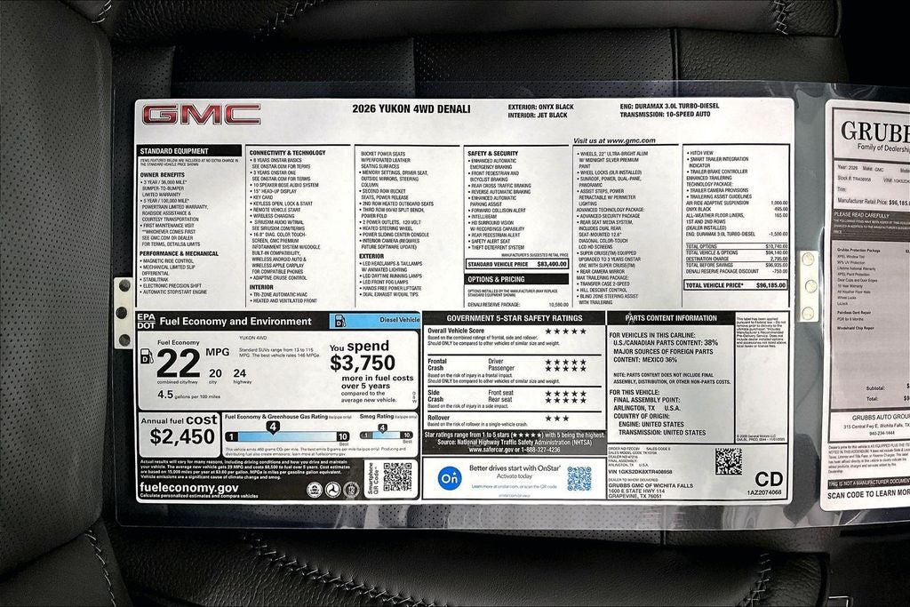 2026 GMC Yukon Denali