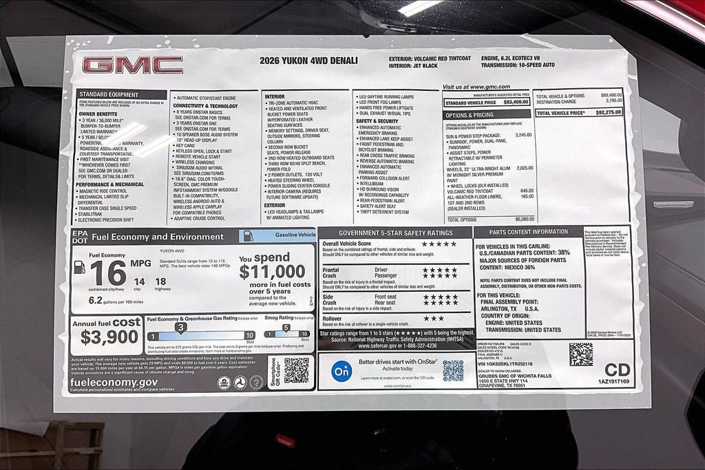 2026 GMC Yukon Denali