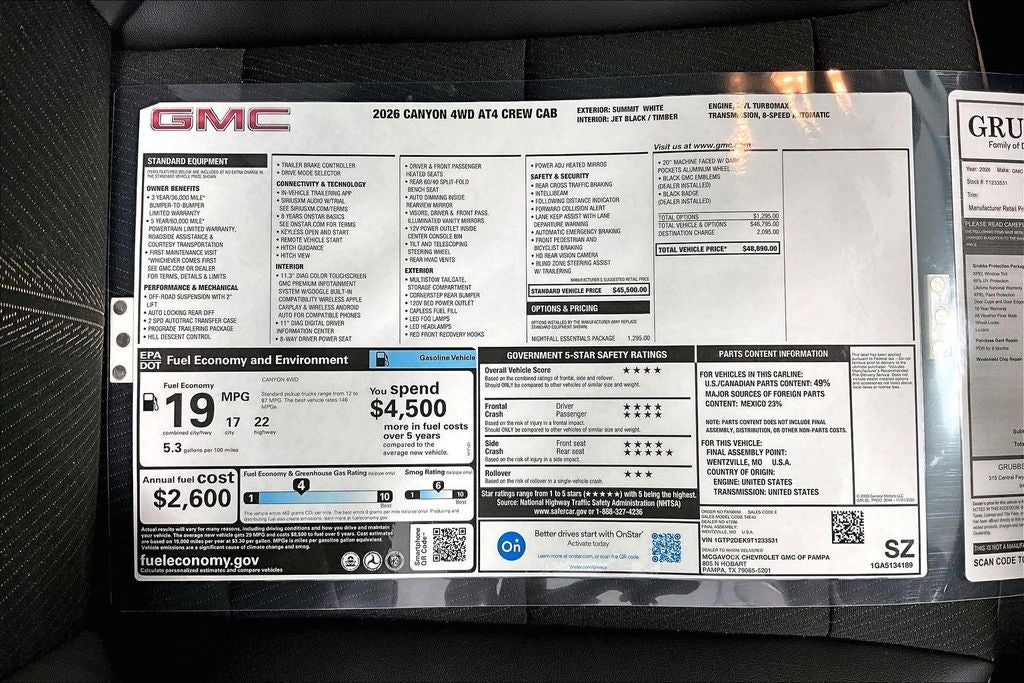 2026 GMC Canyon AT4