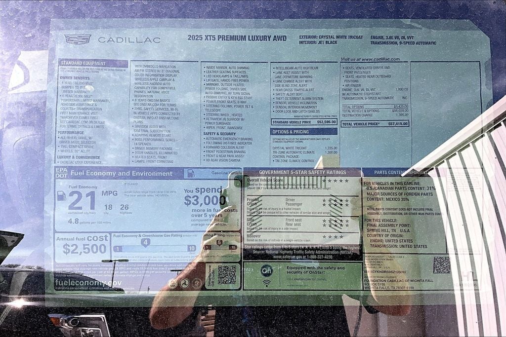 2025 Cadillac XT5 Premium Luxury