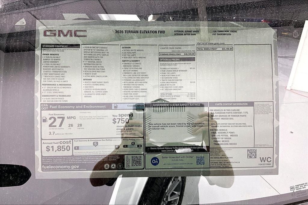 2026 GMC Terrain Elevation