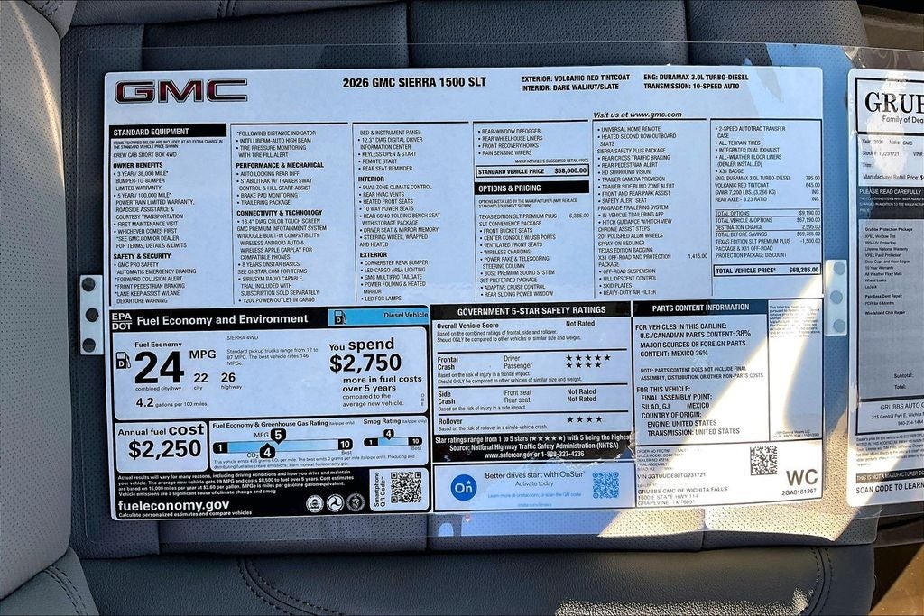 2026 GMC Sierra 1500 SLT