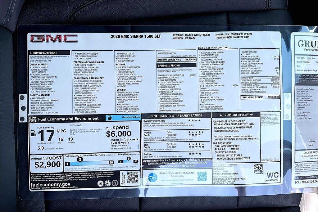 2026 GMC Sierra 1500 SLT