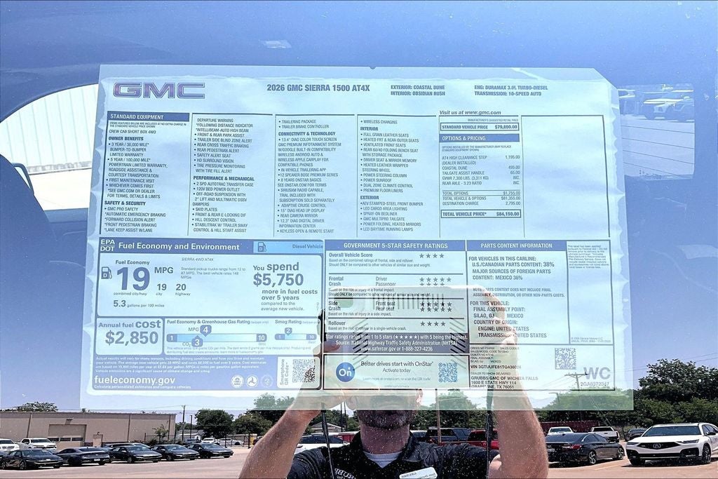 2026 GMC Sierra 1500 AT4X