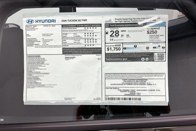 2026 Hyundai Tucson SE