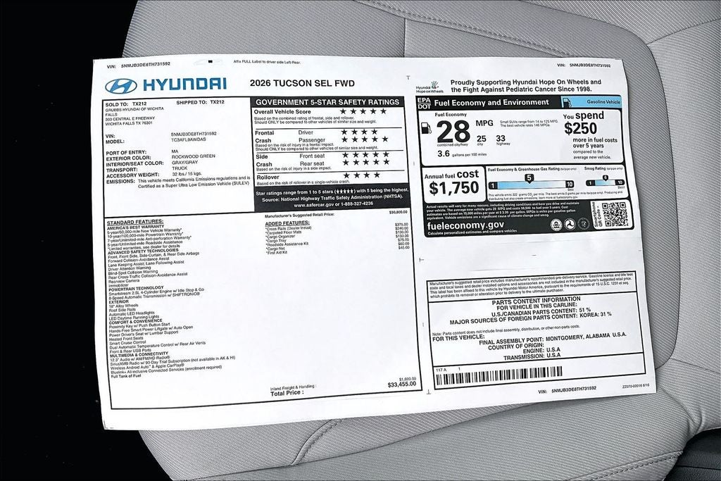 2026 Hyundai Tucson SEL