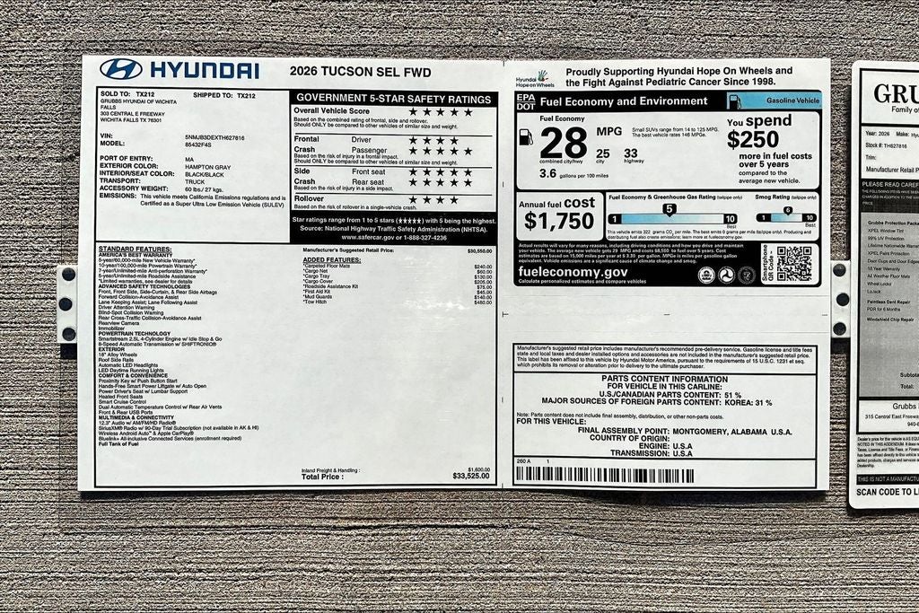 2026 Hyundai Tucson SEL