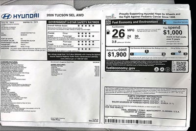 2026 Hyundai Tucson SEL