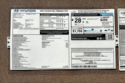 2026 Hyundai Tucson SEL Premium