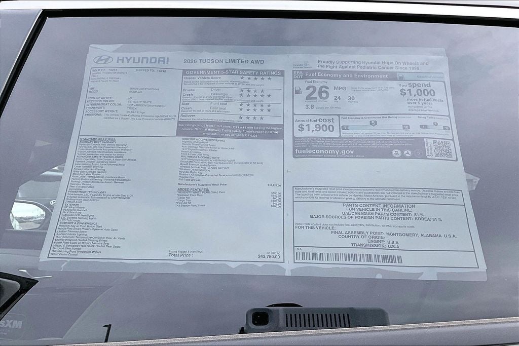 2026 Hyundai Tucson Limited