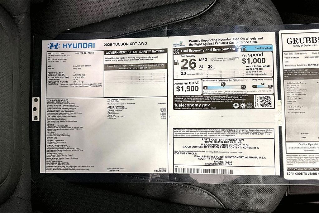 2026 Hyundai Tucson XRT