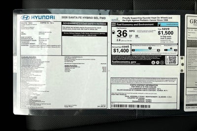 2026 Hyundai Santa Fe Hybrid SEL