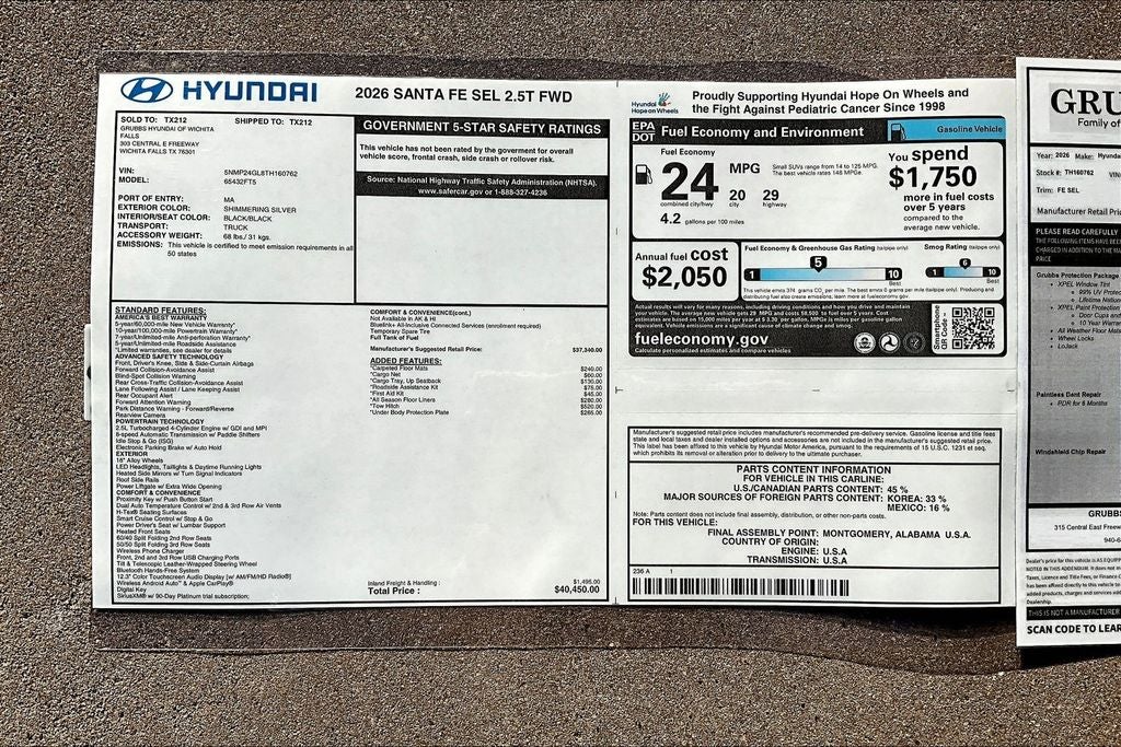 2026 Hyundai Santa Fe SEL