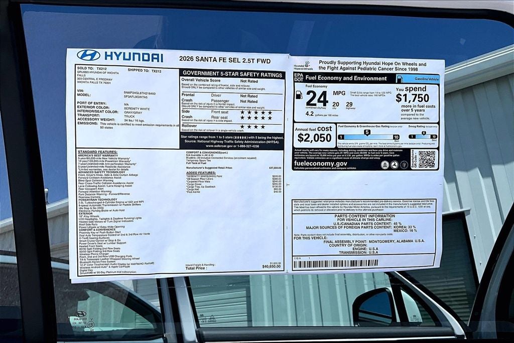 2026 Hyundai Santa Fe SEL