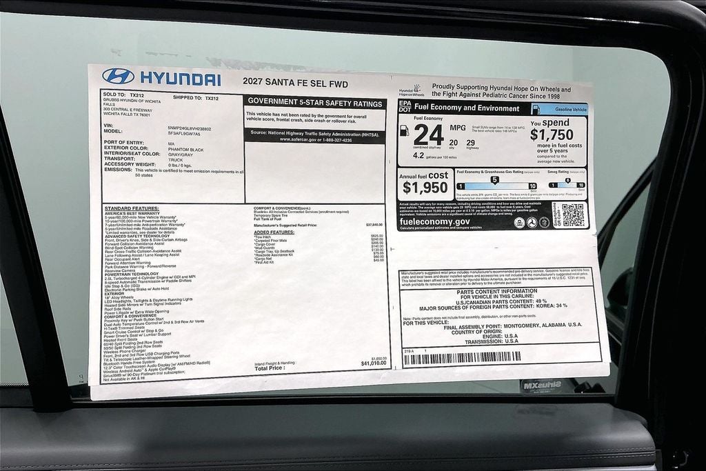 2027 Hyundai Santa Fe SEL