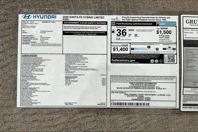 2026 Hyundai Santa Fe Hybrid Limited