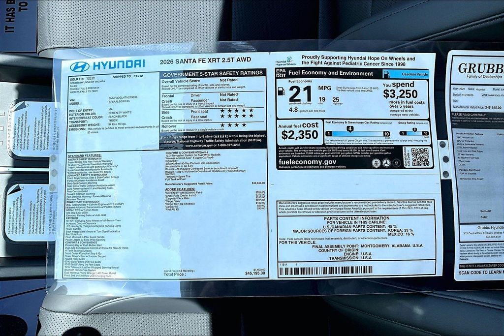 2026 Hyundai Santa Fe XRT