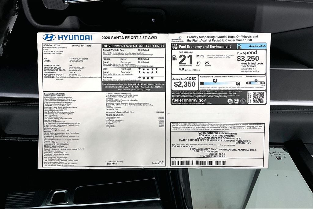 2026 Hyundai Santa Fe XRT