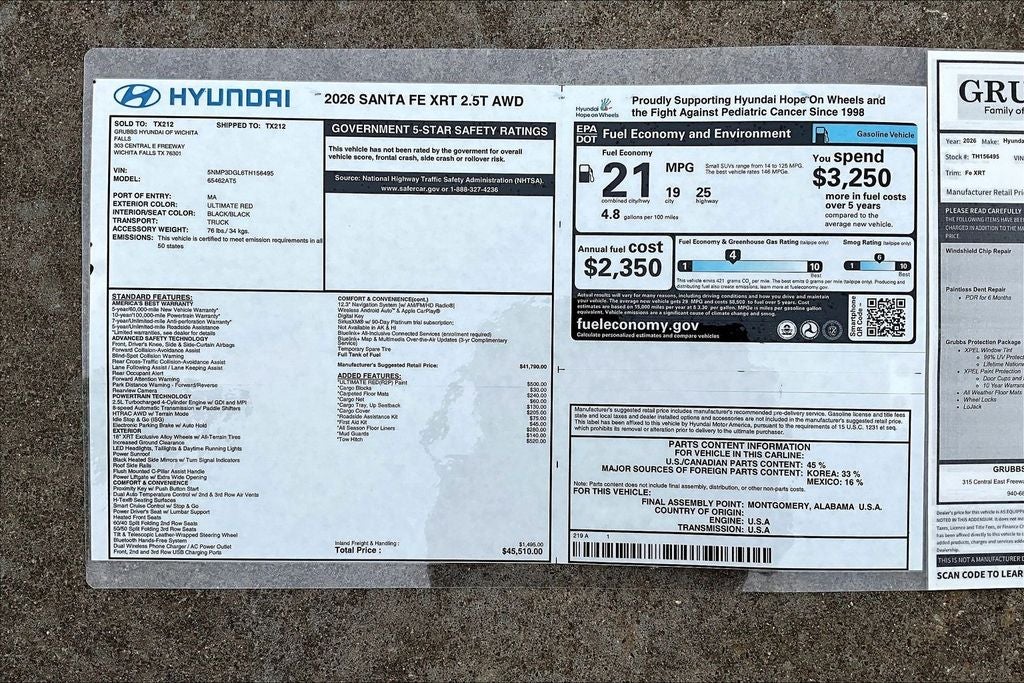 2026 Hyundai Santa Fe XRT