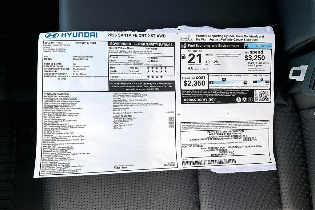 2026 Hyundai Santa Fe XRT