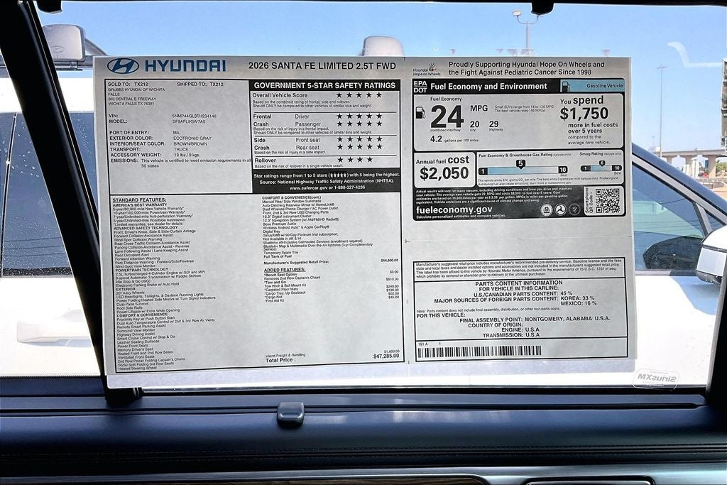 2026 Hyundai Santa Fe Limited