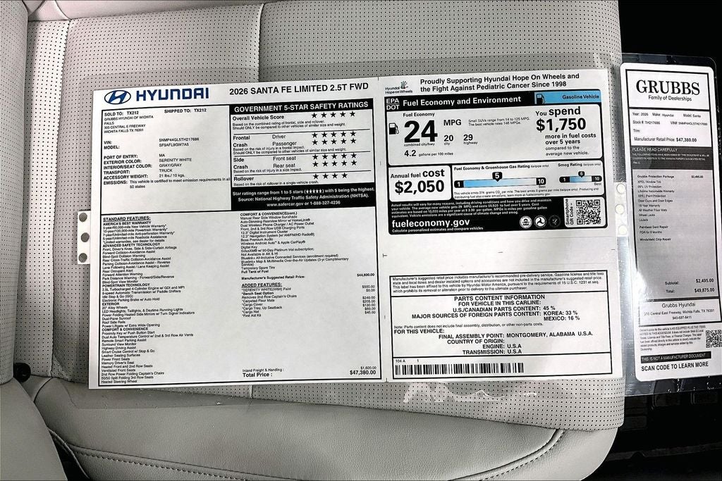 2026 Hyundai Santa Fe Limited