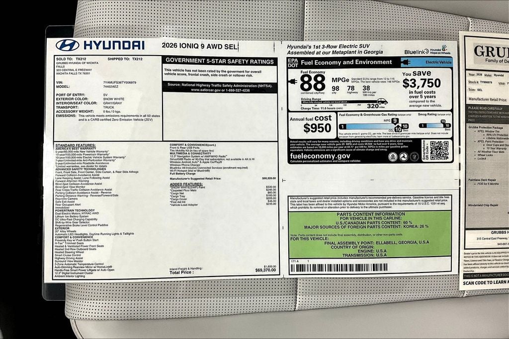 2026 Hyundai IONIQ 9 SEL