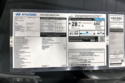2026 Hyundai Kona Limited