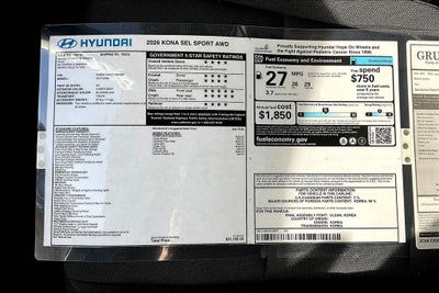 2026 Hyundai Kona SEL Sport