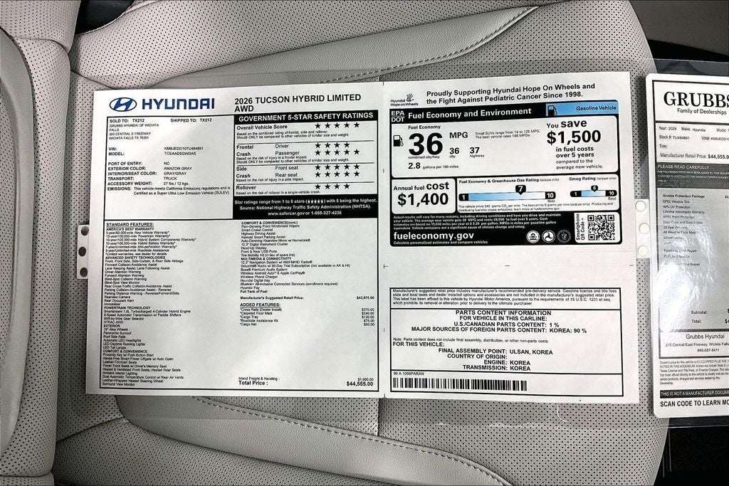 2026 Hyundai Tucson Hybrid Limited