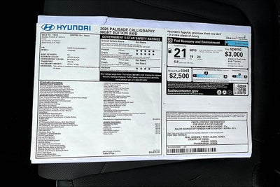 2025 Hyundai Palisade Calligraphy Night Edition