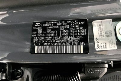 2026 Hyundai Palisade Hybrid Blue SEL Premium 7 Passenger