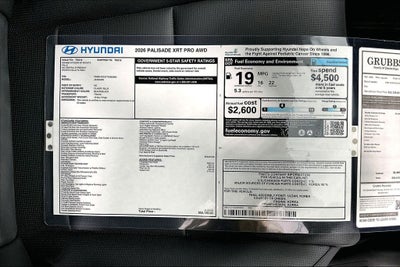 2026 Hyundai Palisade XRT Pro
