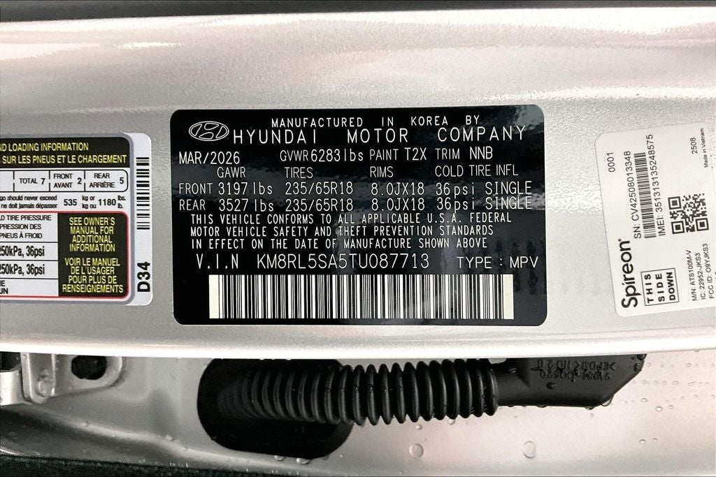 2026 Hyundai Palisade Hybrid Blue SEL 7 Passenger