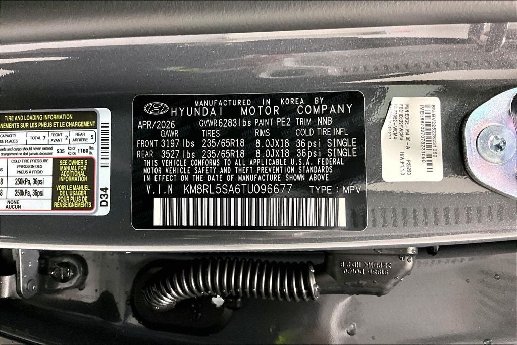 2026 Hyundai Palisade Hybrid Blue SEL 7 Passenger