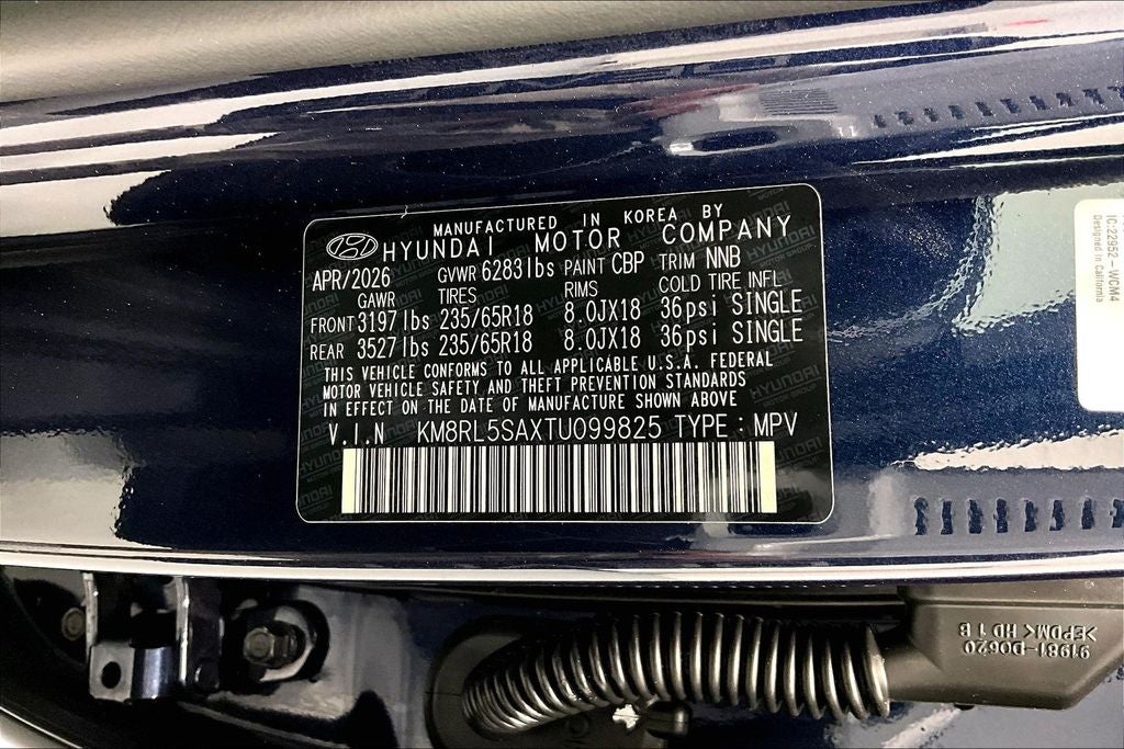 2026 Hyundai Palisade Hybrid Blue SEL 7 Passenger