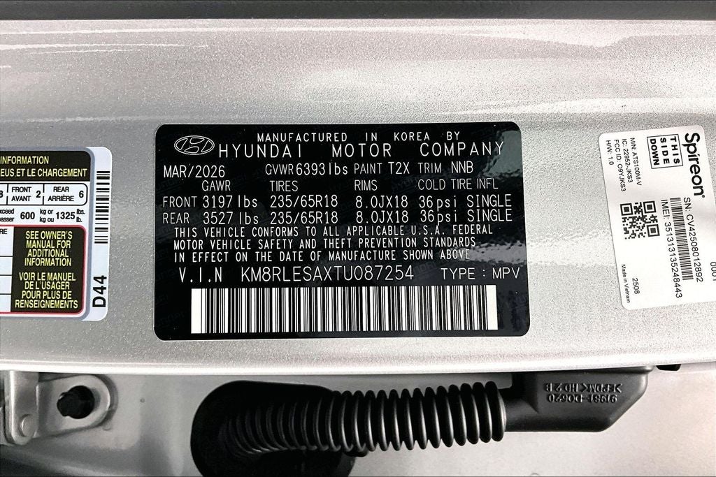2026 Hyundai Palisade Hybrid SEL 8 Passenger